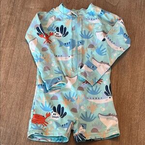 Kids Swimwear with Sea Life Print